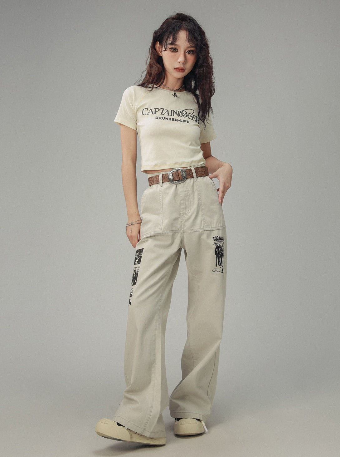 American Bootcut Silhouette Straight Leg Pants