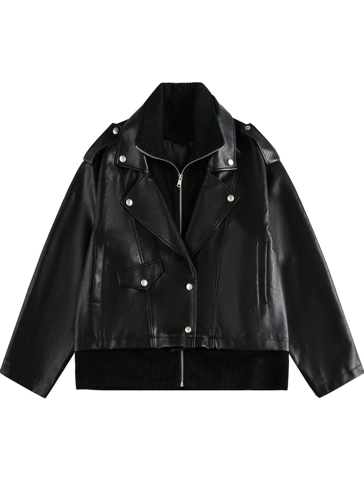 Autumn Retro PU Leather Jacket