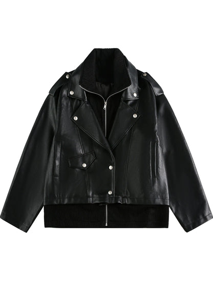 Autumn Retro PU Leather Jacket