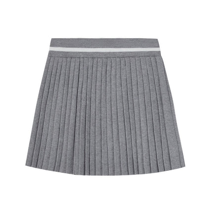 High-End Stitching A-Line Pleated Skirt