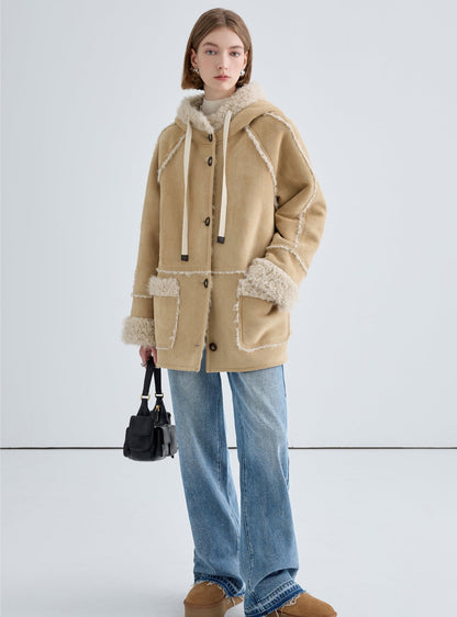 Thickened Warm Hooded Coat