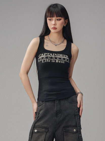 Amerikanisches Retro Babere Tight Tank Top