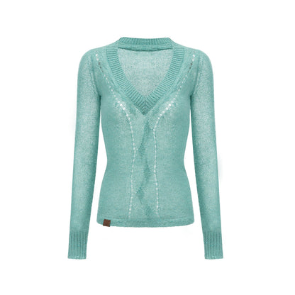 Autumn Glitter Knit Sweater