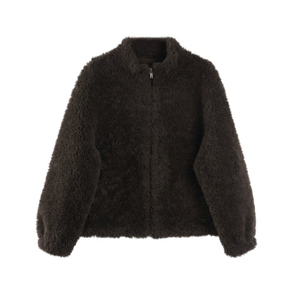 Atmospheric Fleece Shearling Coat