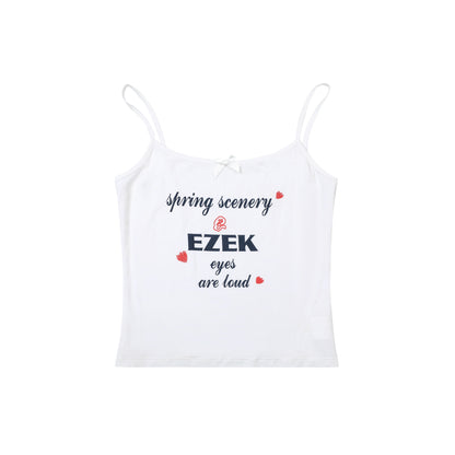 Camisole-Top mit Buchstabendruck