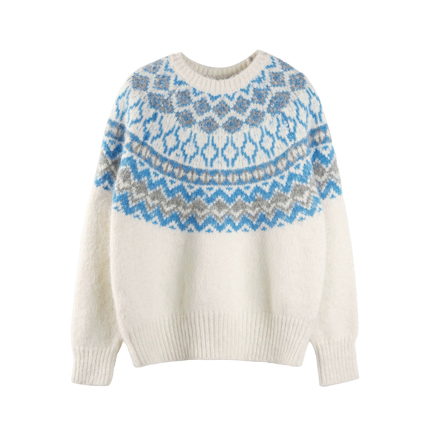Winter Fair Isle Knit Sweater