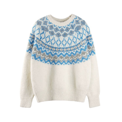 Winter Fair Isle Knit Sweater