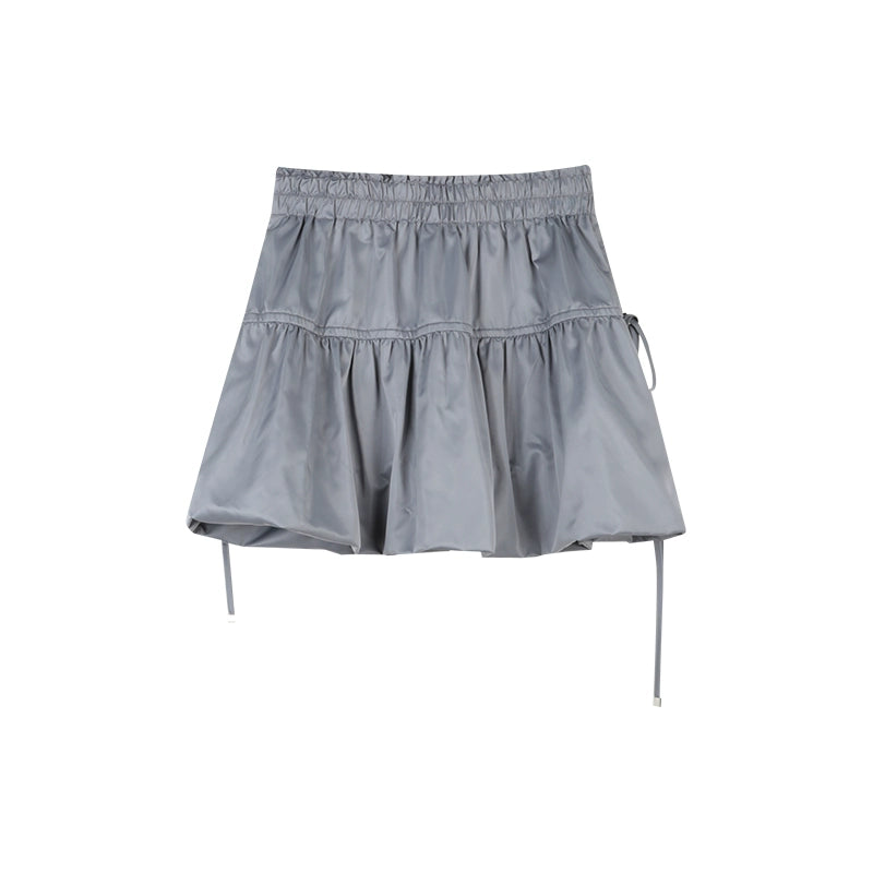 Female Sweet Elastic Waist Bud Skirt