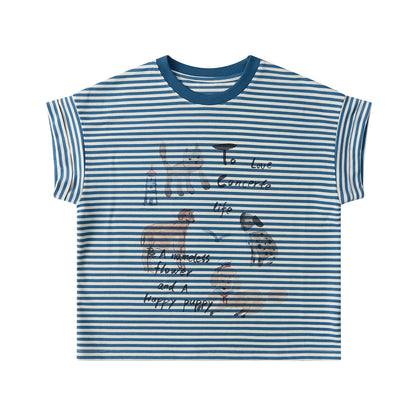 Casual Crewneck Printed T-Shirt