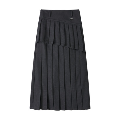 Grey High Waist Pleated Set-Up