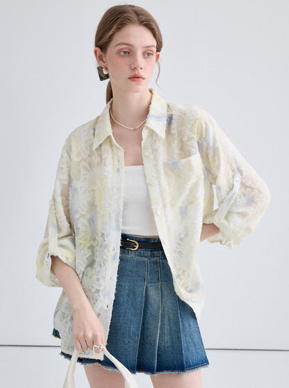 Gradient Jacquard Shirt