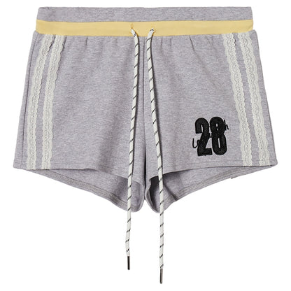 Embroidered College Shorts