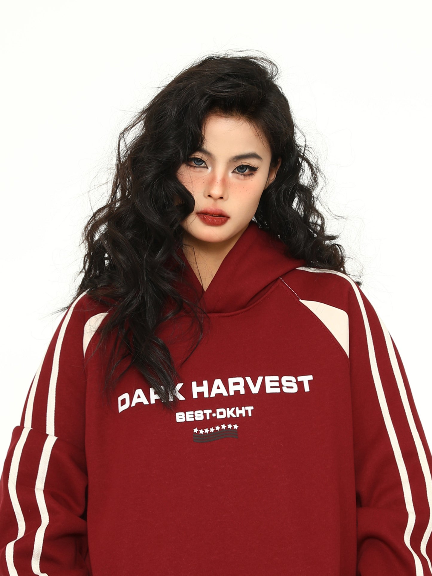 Oversize Letter Print Sweatshirt