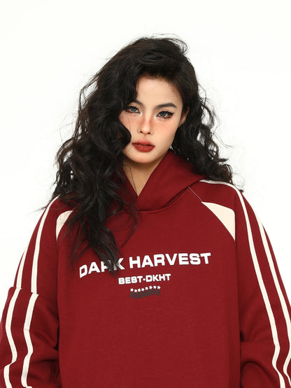 Oversize Letter Print Sweatshirt