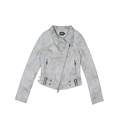 Short Length Vintage Leather Jacket