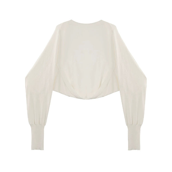 Ice Tencel Knitted Vest with Pleated Skirt Set-Up