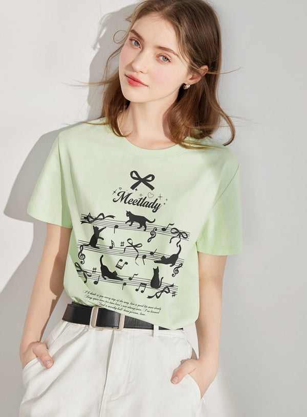 Short Sleeve Letter Print Body Shirt