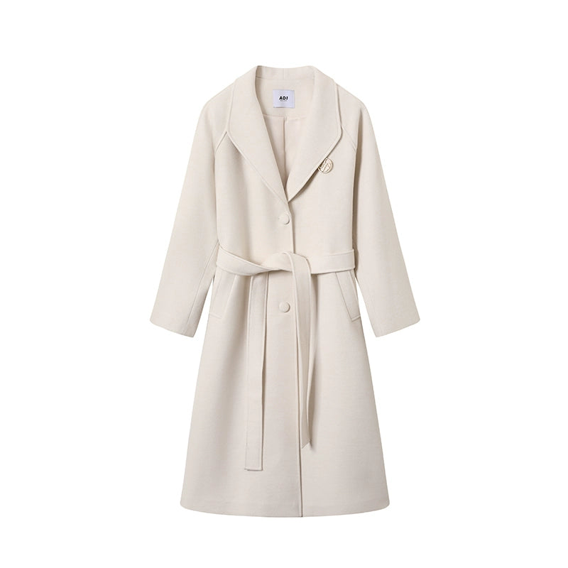 Woolen Long Slouchy Bathrobe Coat