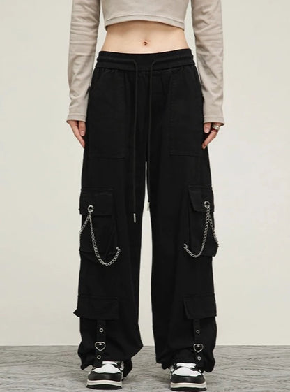 American Retro Straight Loose Track Pants