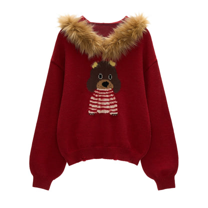 Cute Dog Hooded Sweater