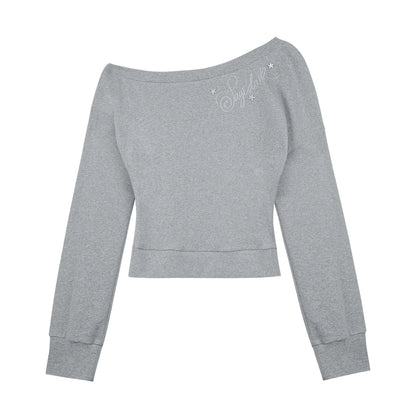 Slanted Shoulder Top