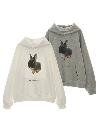 Cute Bunny Hooded Sweatshirt