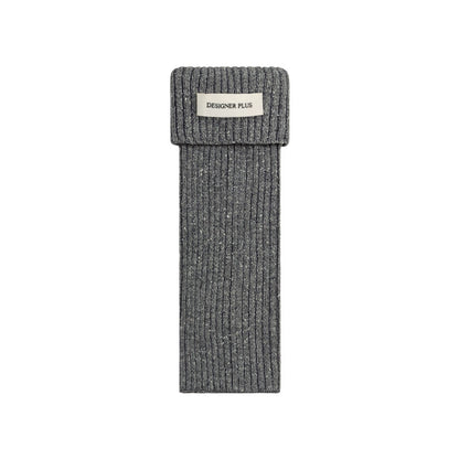 Cuffed Wool Calf Stacking Socks