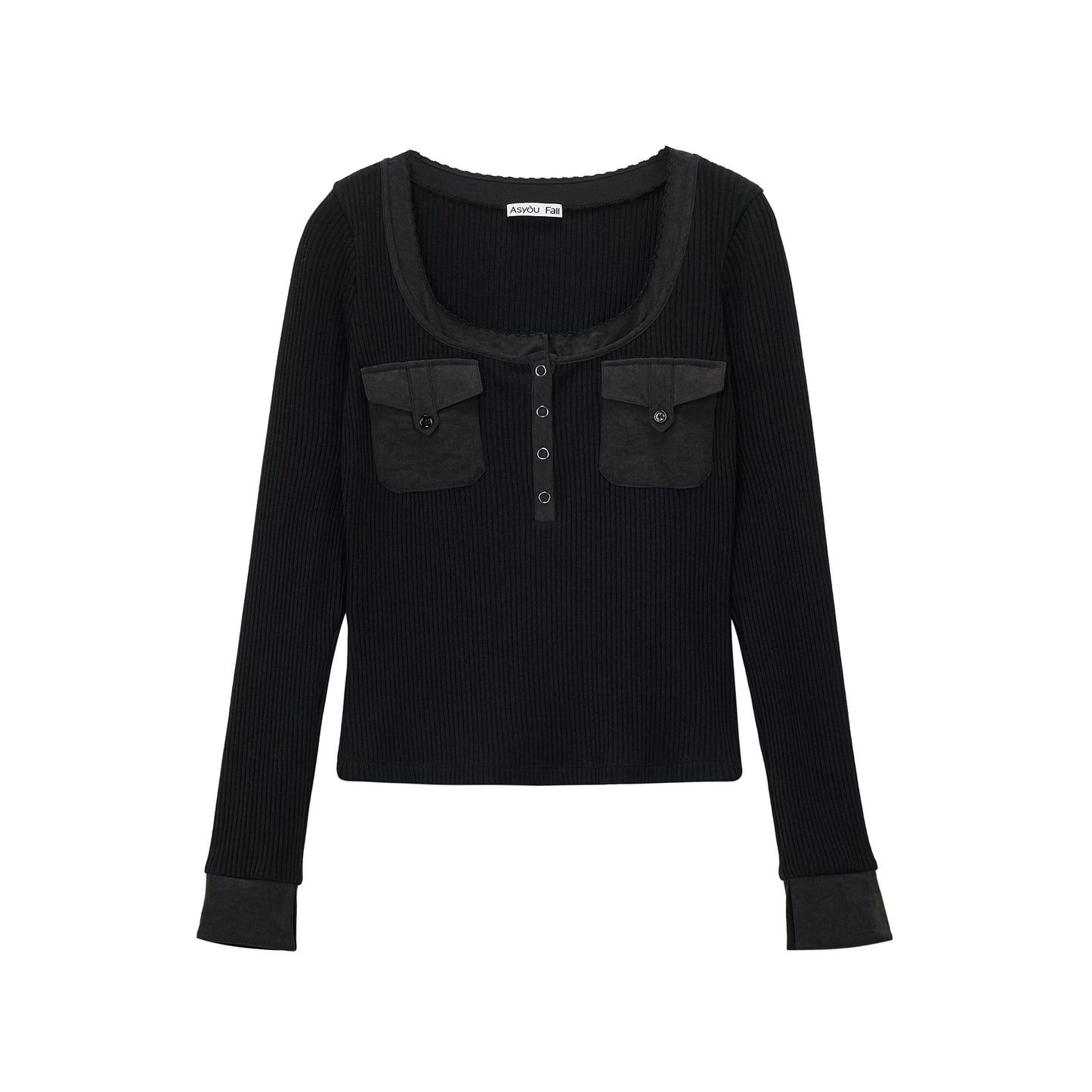 Henry Collar Knit Top