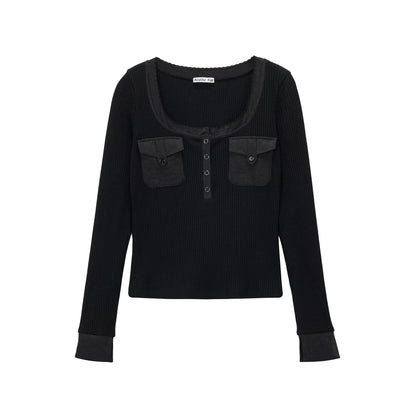 Henry Collar Knit Top