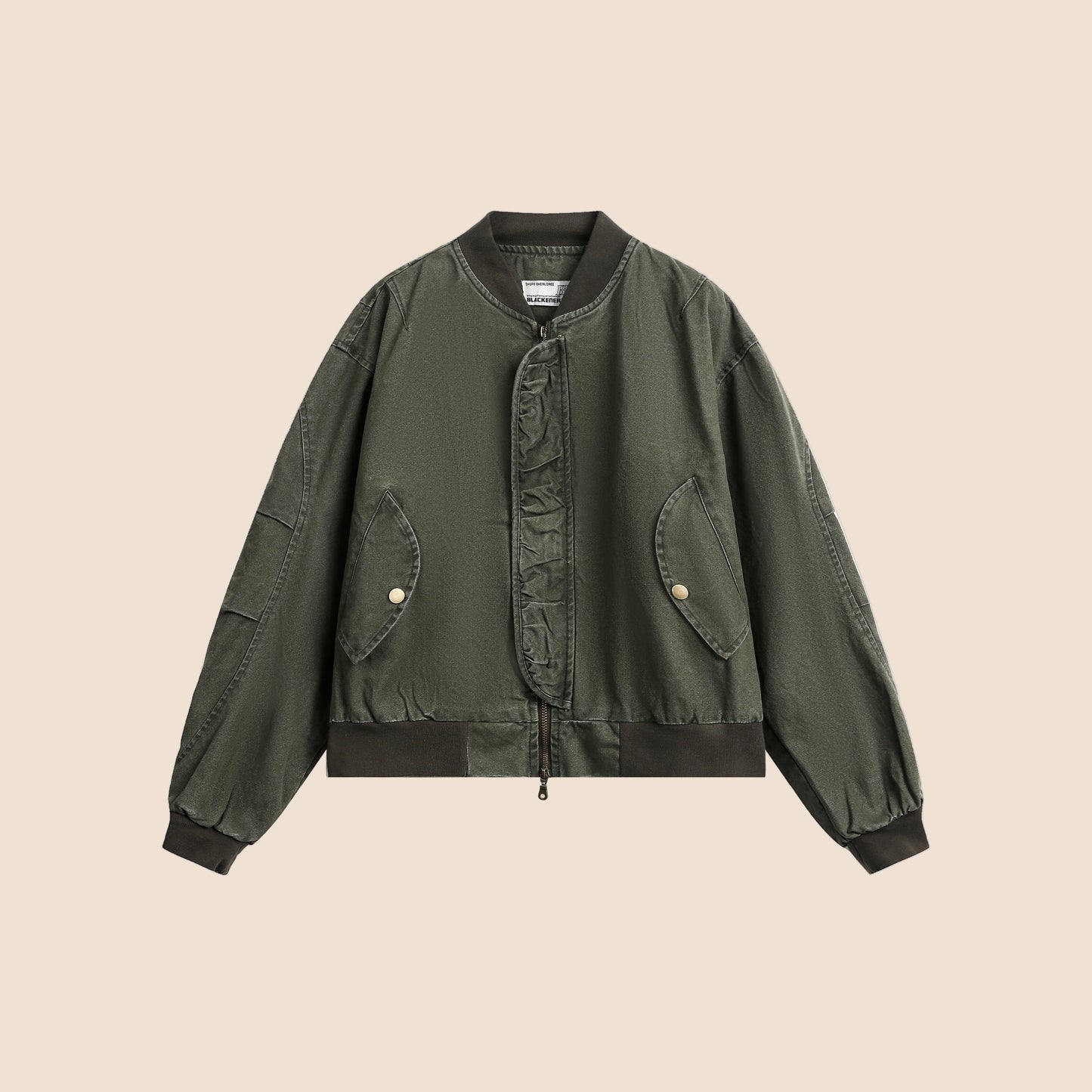 Vintage Distressed Baseball Jersey Jacket