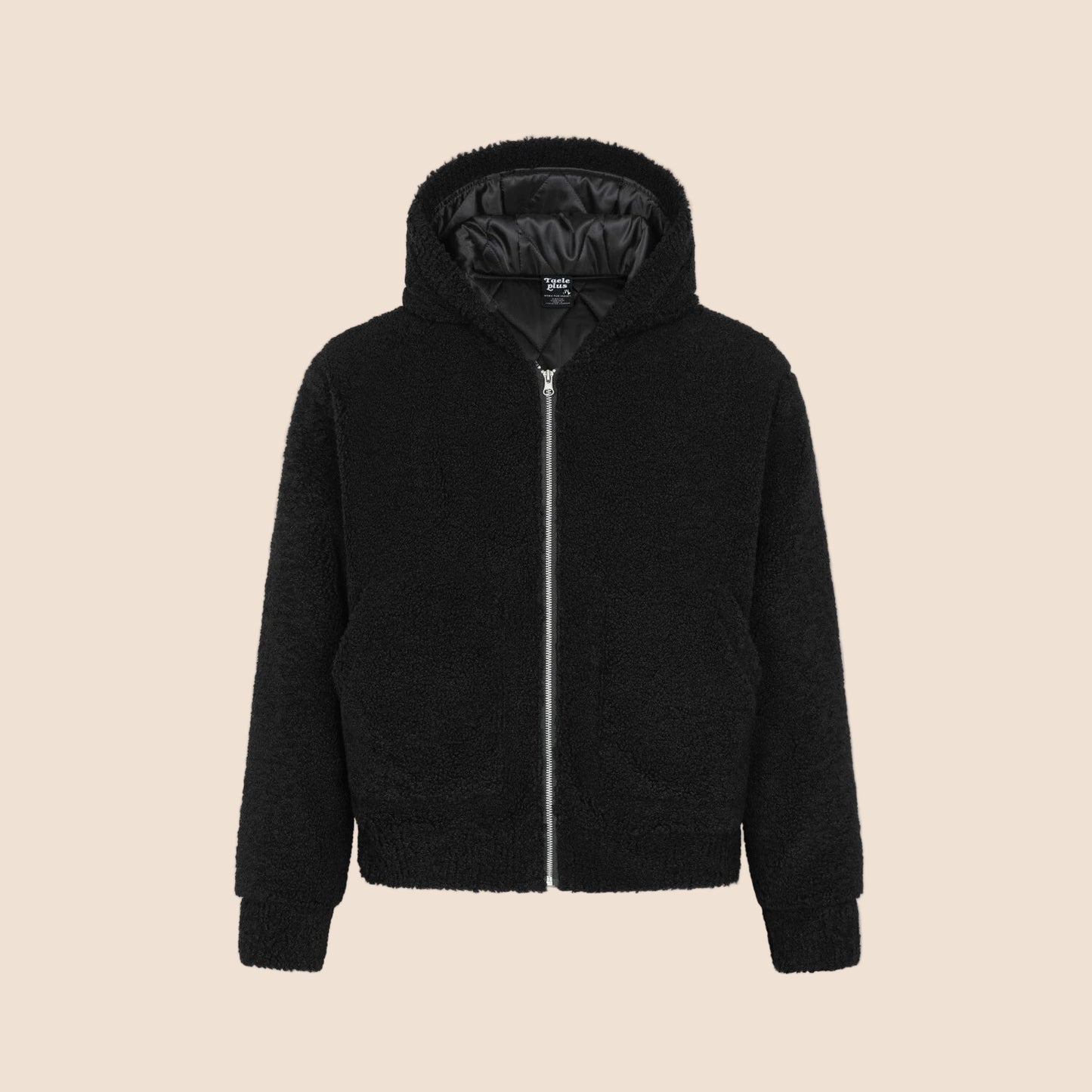 Imitation Lamb Wool Hooded Jacket