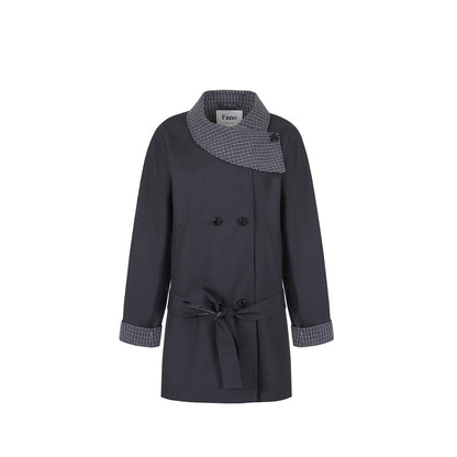 French Contrast Patchwork Coat