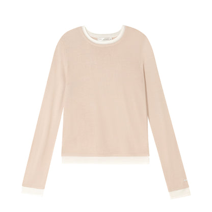 Solid Knit Two-Piece Sweater