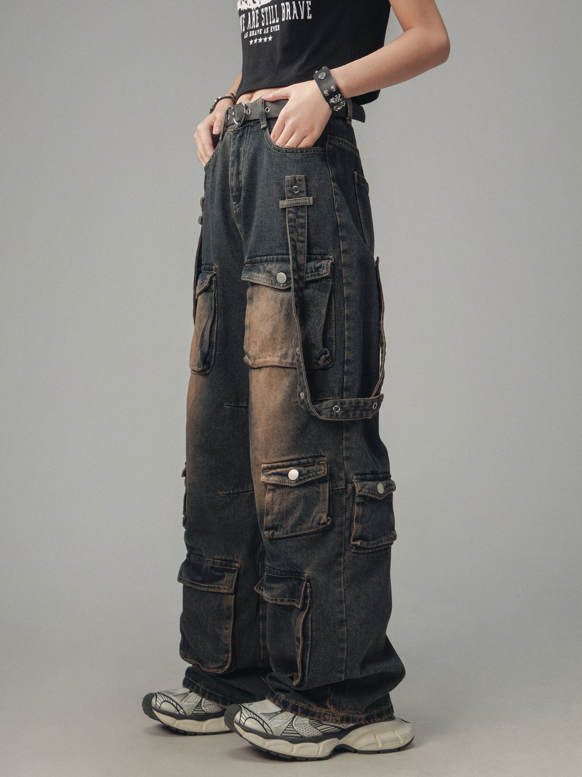 American Wash Distressed Jeans Pants