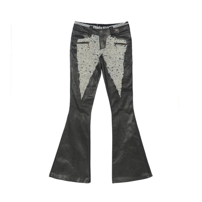 Retro Slimming Denim Trousers
