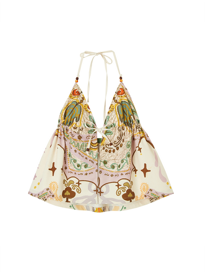 Bohemian Printed Halter Top