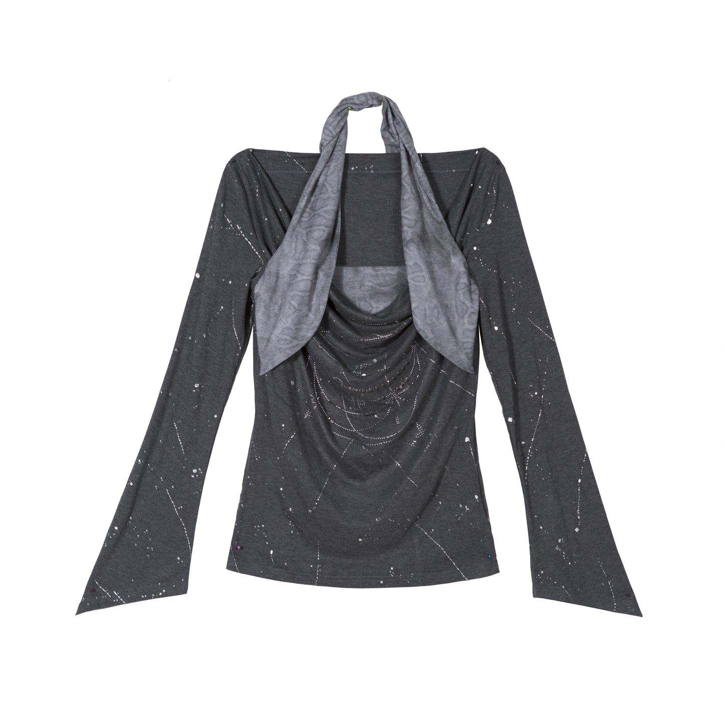 Diamond Collar Knit Top