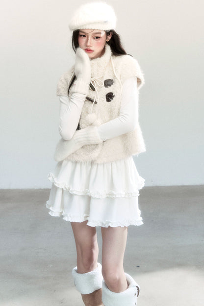 Fragile Holiday Fur Vest