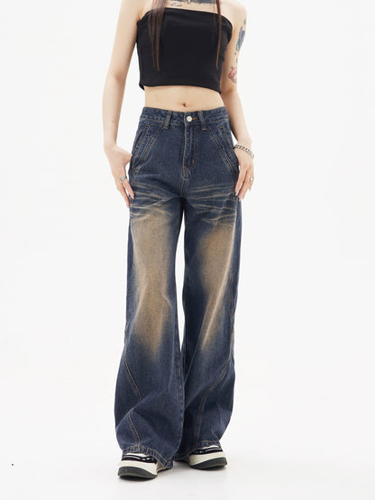 Distressed Hip Hop Denim-Hose