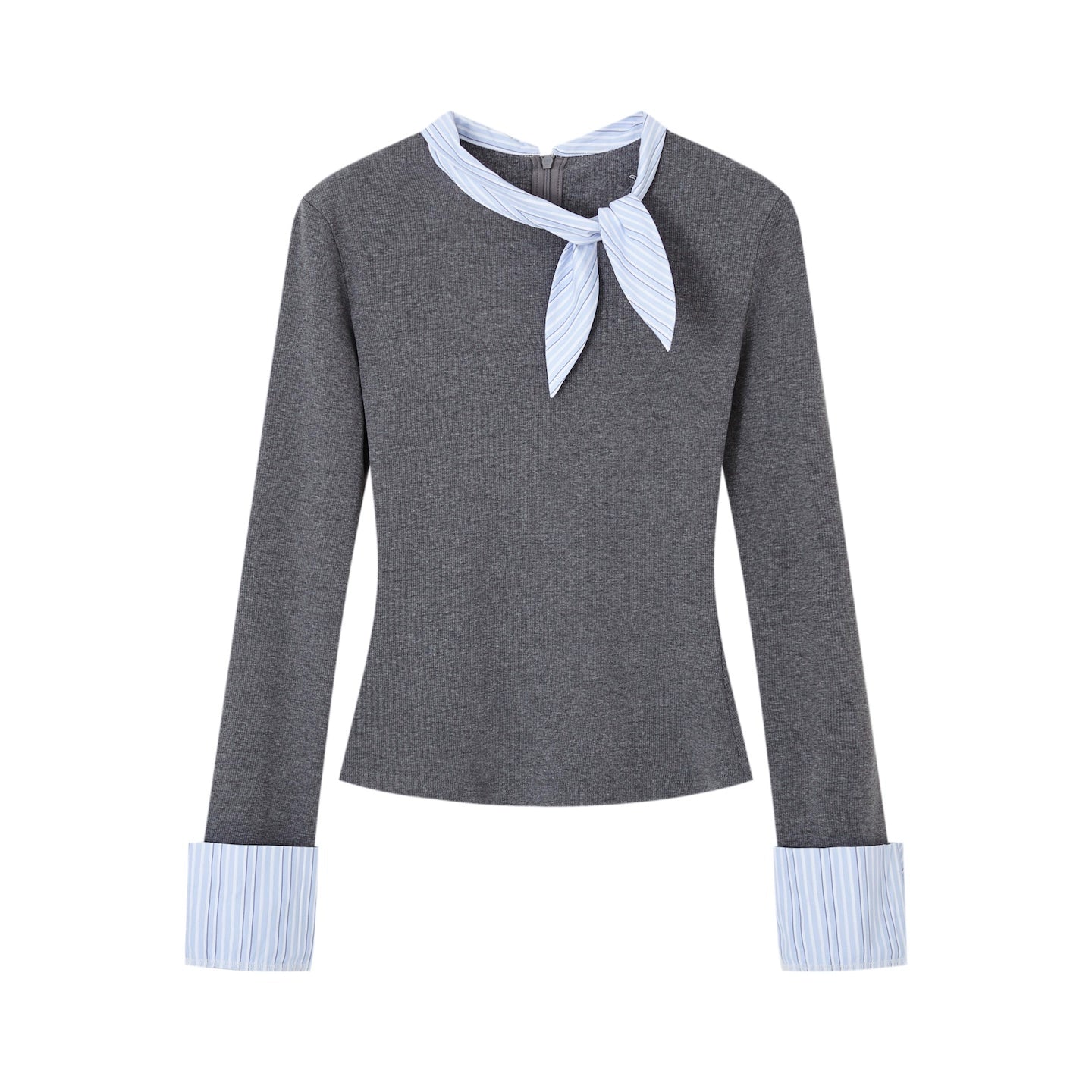 Bow Tie Slim Knit Top