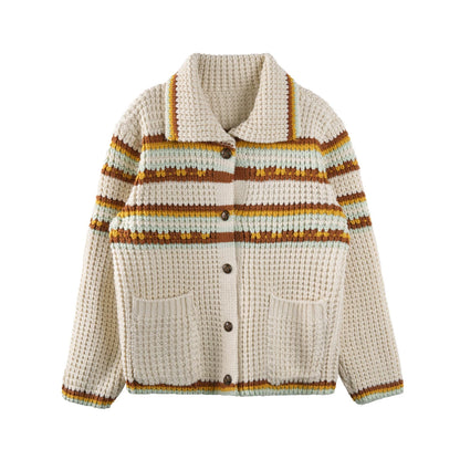 Pixelism Plaid Knit Jacket