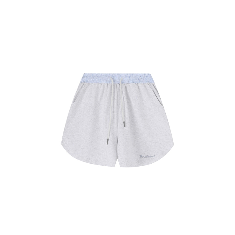 Stripe Stitching Short Pants