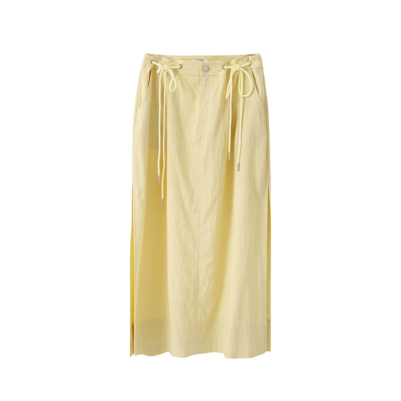 Original Design Casual Slit Maxi Skirt