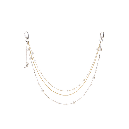 Lustrous Multi-Layered Pearl Waist Chain