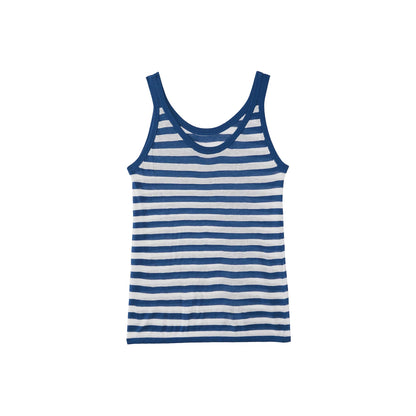 Tencel Knit Striped Two-Piece Set-Up