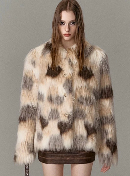 sense short eco-friendly fur coat jacket