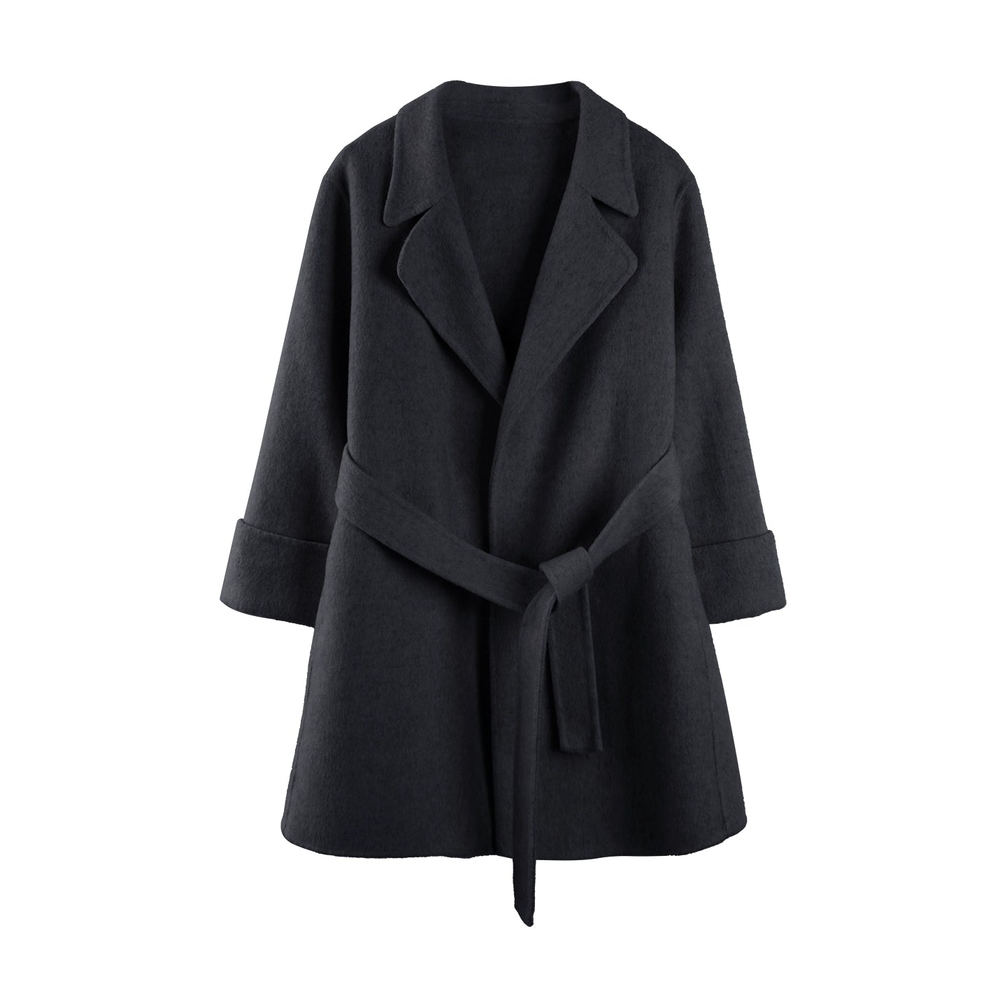 Glutinous White Wool Coat