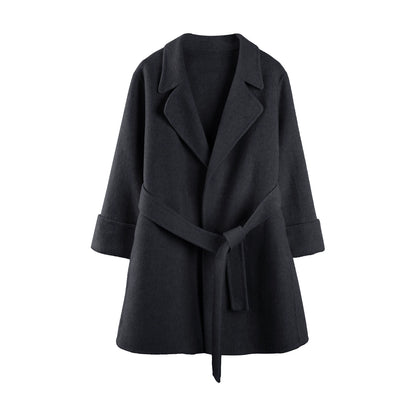 Glutinous White Wool Coat