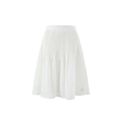 Completo Blusa in Cotone Pieghettato a Mano