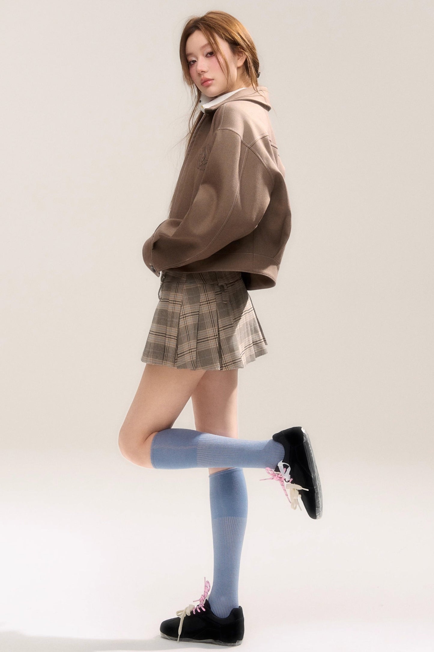 Rose Sniper Embroidered Cropped Jacket